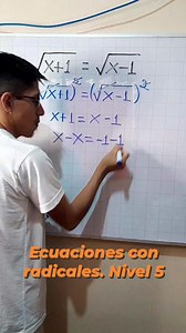 1.6K views · 42 reactions | Ecuaciones con radicales. Nivel 5 樂 #matemáticas | Matfisic: Matemáticas y Física | Facebook