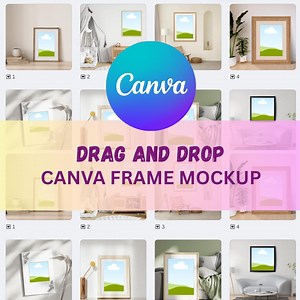 Minimalist Digital Frame Canva Template | Editable Design | DIY Printable Download - Etsy