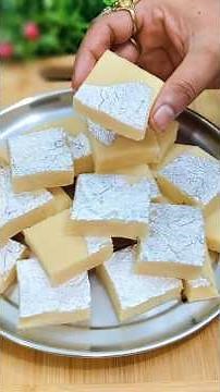 Milk Mawa Burfi | Milk Powder Sweet Recipe #milkbread #burfi #sweetbread #recipe