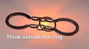 God Lock Puzzle Metal Ring Solution Intellectual Deduction Unlock Puzzle Brain Tease Unlock Horseshoe Buckle Gift, Assembly and Disentanglement Puzzles Box Mind for Adults Office Supplies