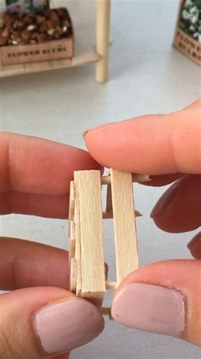 Mini Wooden Crate: How to make #miniature #diy #dollhouse