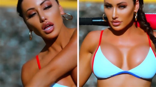 Holly Sonders releases sexy preview for her nude sports compeition, Exposed Sportz