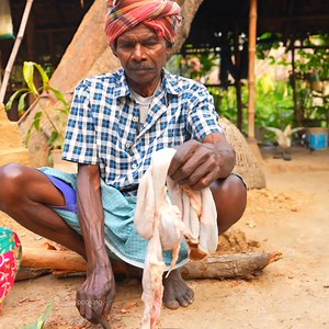 234K views · 1.3K reactions | TREE BARK GOAT INTESTINE RECIPE | very old tribe people style mutton intestine recipe using tree skin tube | Part 8 | Tribal village cooking | Facebook