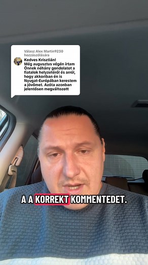 Megkaptam az év kommentjét❗️(tiktokon) Egy hazatérő fiatal, beszélt nekem arról, hogy milyen az élet, ő szerinte külföldön! Érdemes végignézni ezt a videót! #énhiszekamaifiatalokban #vagyokvégig | Török Krisztián Veszprém