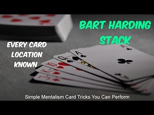 "BART HARDING" card stack/every card location known