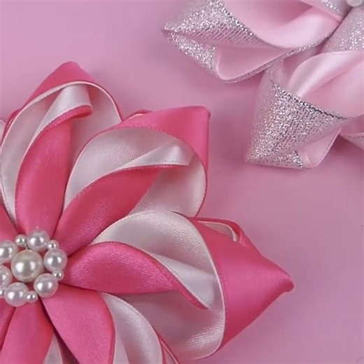 12K views · 419 reactions | How you can make flower from ribbon , ribbon craft, flower craft ,  | Hobby Time | Facebook