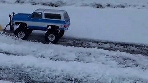 1/18 Aluminum Adjustable RC Snow Plow for TRX4M Bronco & Defender - Toy Snow Plow Truck Upgrade Part