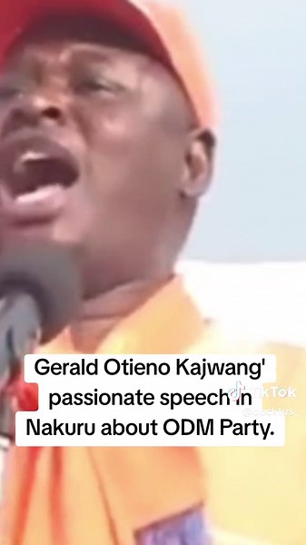 Gerald Otieno Kajwang' passionate speech in Nakuru about ODM Party