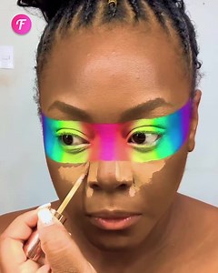 59K views · 122 reactions | Makeover with dramatic rainbow eyes | Fabiosa Digest | Facebook