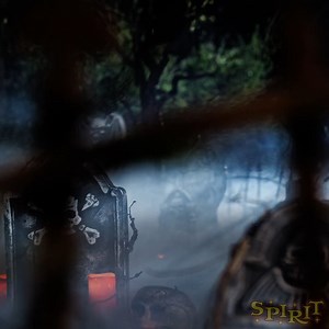 Don’t lurk around the graveyard at night or the Grave Watcher might catch you. Get your hands on this animatronic now: https://bit.ly/445bjeb | Spirit Halloween