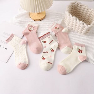 [Hot Item] Design Own Logo Socks Private Your Label Cotton Ankle Sock for Women