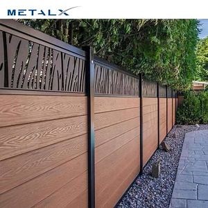 [Hot Item] OEM Garden Aluminum Slat Fence Panels Modern Metal Fencing Designs Outdoor Fencing