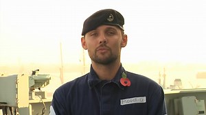 LH Ollie Moger, Aircraft handler on HMS Bulwark, explains why he wears his poppy. | Royal Navy