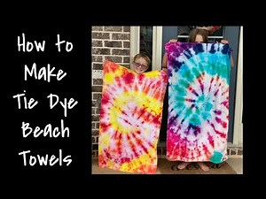 How to Tie Dye a Beach Towel