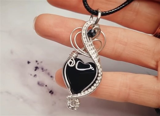 【Kelly Jones Jewellery】Neshema吊坠 金属缠绕绕线制作教程063