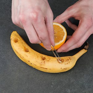 3.4M views · 2.8K reactions | Super Banana Hacks. Thanks for watching! Please be aware that this video is for entertainment purposes only and techniques shown should not be attempted at home! | Handy Panda | Facebook