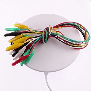 20PCS Premium Alligator Clips Electrical, 5 Colors Test Leads with Testing Probes, Crocodile Jumper Wires Cable with Alligator Clips for Electrical Testing, Circuit Connection, Electronic Experiments