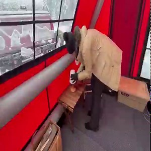 Hot tent camping with stove in the snow. Turkey winter | Cabins on the Mountain