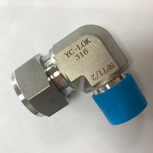 [Hot Item] Twin Ferrules Ss 316 Od 1/2 to 1/2 NPT Male Thread Elbow Tube Fitting Cutting Ring