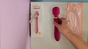 Rechargeable Massager Handheld Back Massager, 10+10+1+1 Mode, The Head and Tail can be Used continuously for 3 Hours, USB Portable Charging, Quiet and high-Frequency (Roland red)