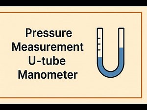 Pressure Measurement U tube Manometer