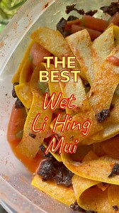 Craving a sweet and sour treat? Make your own Wet Li Hing Mui Gummies! Simply chop up some sweet seedless li hing mui and add to your favorite gummies. Then add 1 tsp sugar and the juice of half a lemon plus li hing powder. Shake and enjoy! | Snack Hawaii