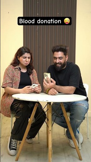 Blood donation 😜 #restykamboj #couplecomedy #nehabagga