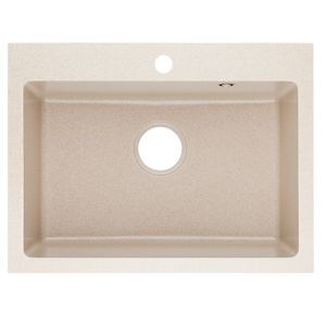 [Hot Item] Modern Black Single Bowl Quartz Stone Kitchen Sink Handmade Kitchen Sink