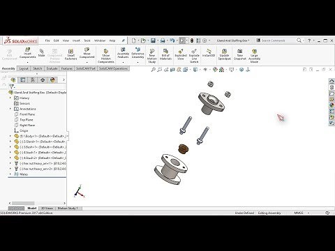 9.SolidWorks 2017 การสร้างชิ้นงาน Gland And Stuffing Box