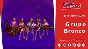LET'S TALK en #ACPODSHOW con Bronco , mas de 30 años tocando baladas, cumbias y rancheras. Vuelven a Texas próximamente y este Martes entérate de todo lo que nos adelantaron y confesaron. No olvides suscribirte a nuestro canal y #podcast YouTube: @acmediatv www.acmediatv.live Bronco #subscribe #UrbanJournalism #AcMediaTV  #EmmyWinner2023 #adrianaencomlicidad #acmediatv #adrianacalhoon | AC Mediatv | Facebook