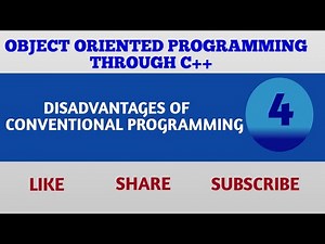 DISADVANTAGES OF CONVENTIONAL PROGAMMING