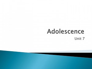 Adolescence - SlideServe