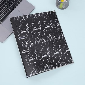 [Hot Item] Marble Texture A4 Lever Arch File Folder Plastic Paper Organizer Binder Wallet with Clip and Finger Grip Hole for Office School Home Supplies