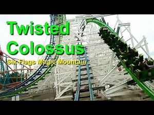Six Flags Magic Mountain Twisted Colossus Roller Coaster On Ride Front Seat HD POV 2018