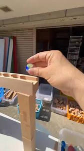 2.2K views · 12 reactions | Marble run HABA wooden wave slope Continuously rotating healing beautiful marbles ③ #marblerun | Marble gumi | Facebook