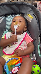 Grand baby got caught eating peanut butter | ShiningwithShkema