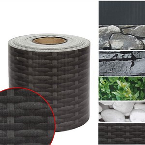 [Hot Item] Sichtschutzstreifen Rattan-Grey 19cmx35m Privacy Tape PVC Strip Screen Fence