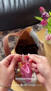 Sonix Quilted Earbud Pouch | Premium Cotton Bag Charm for AirPods, Keychain Storage Case Cover with Carabiner Ring | Patchwork Cottage