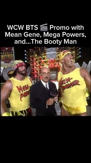 410K views · 4K reactions | WCW Behind the scenes before a Nitro promo with Savage, Hogan, and Mean Gene, and also.. the Booty Man! Compliments of the hard-working people behind the WWE Vault! . . . #wcw #bts #promo #wwevault #Hulkhogan #machoman #bootyman #behindthescenes #megapowers #TheMachoverse #Machomanrandysavage | The Machoverse | Facebook