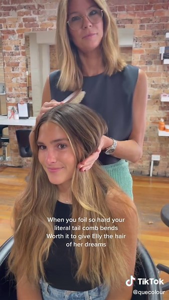 Hair Transformation: From Brunette to Blonde | Foiling with Comb