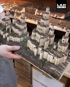 This log castle is awesome!👀 #beavercraft #woodcarving #woodworking | BeaverCraft
