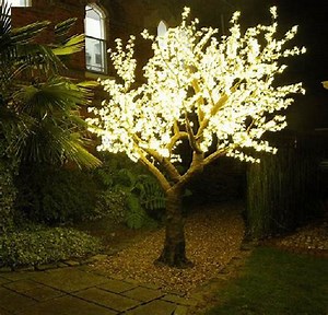 [Hot Item] White Artificial Nature LED Cherry Blossom Tree Light for Shops