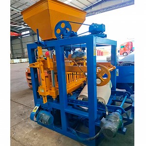 [Hot Item] Kenya Cement Interlocking Brick Making Machine Qt4-24 Stationary Concrete Cement Hollow Block Making Machinery Price