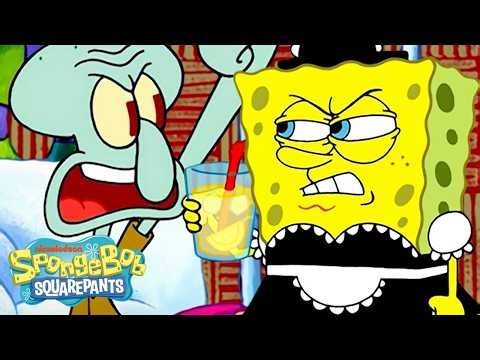 Squidward Drives SpongeBob INSANE! 😆 | Full Scene | SpongeBob