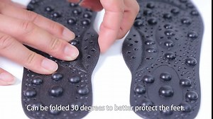 Magnetic Reflexology Insoles Foot Massager Shoe-Pad Magnetic Insoles for Shoes Men and Women (68 Magnets), Black, Black - Female/9.84 Inch