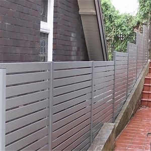 [Hot Item] Slat Fence Panels Aluminum Garden Fence Single Gate Main Entrance Gate Door