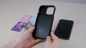 Arae Compatible for iPhone 15 Pro Case with Card Holder - Wallet Case with PU Leather Card Pockets Back Flip Cover for iPhone 15 Pro 6.1 inch - Black