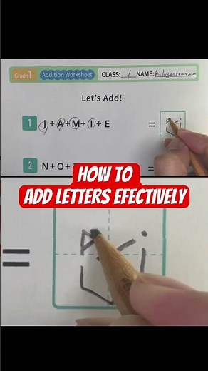 How to add letters effectively #mathematics #addition #alphabet