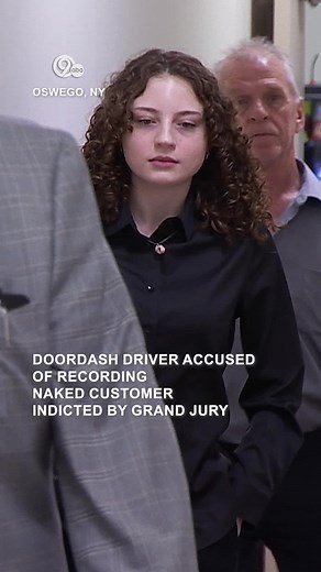 Former DoorDash driver Olivia Henderson was in Oswego County Court today, indicted by a grand jury on accusations she recorded and posted a video showing a customer lying naked on his couch. Updates on her case often go viral on social media, especially on TikTok. #oliviahenderson