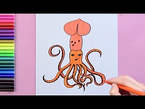 How to draw a giant squid